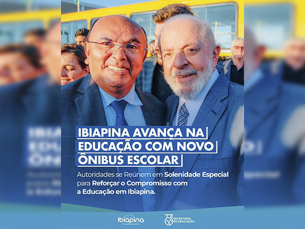 PREFEITO MARCÃO PARTICIPA DA ENTREGA DE ÔNIBUS ESCOLARES, AO LADO DO PRESIDENTE LULA E DO MINISTRO CAMILO SANTANA